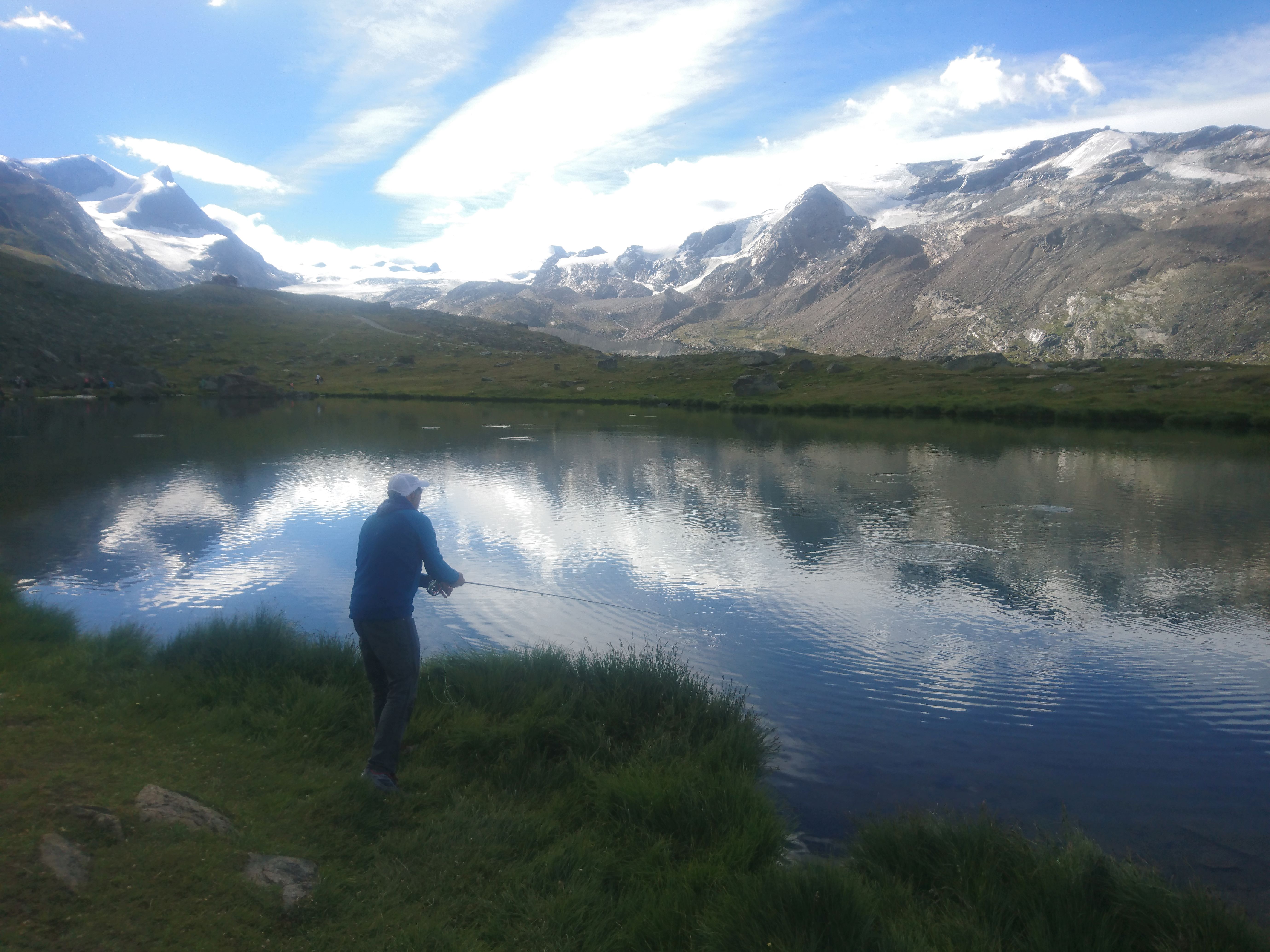 Fly Fishing in Switzerland, with rising trout everywhere